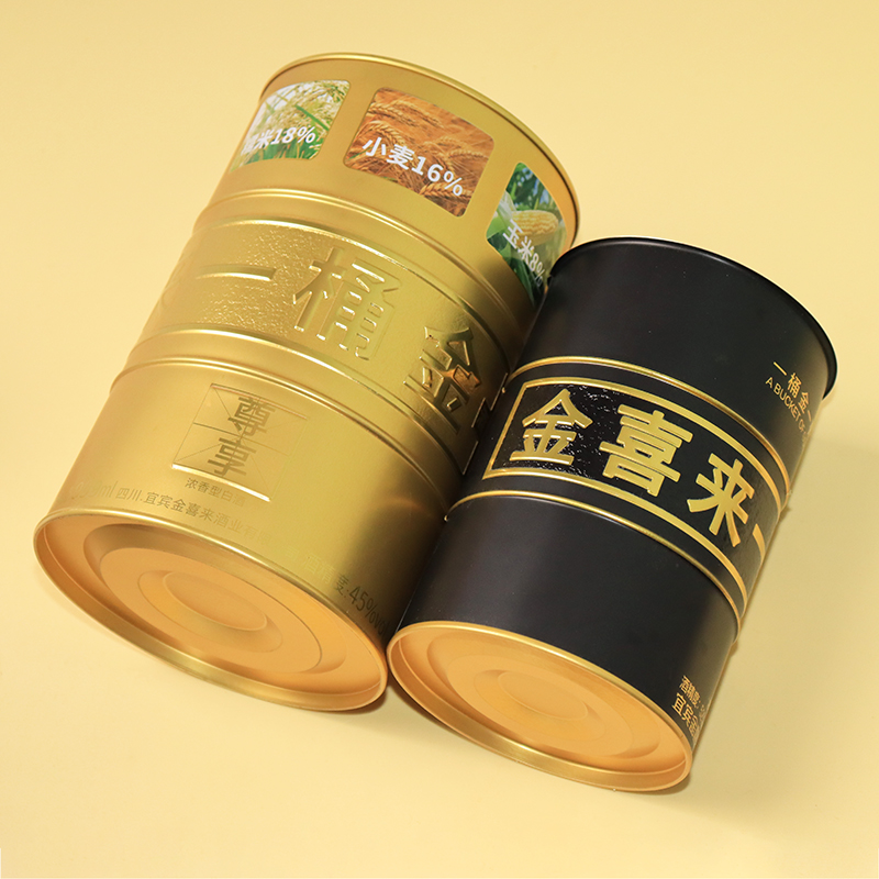 圓形馬口鐵酒罐