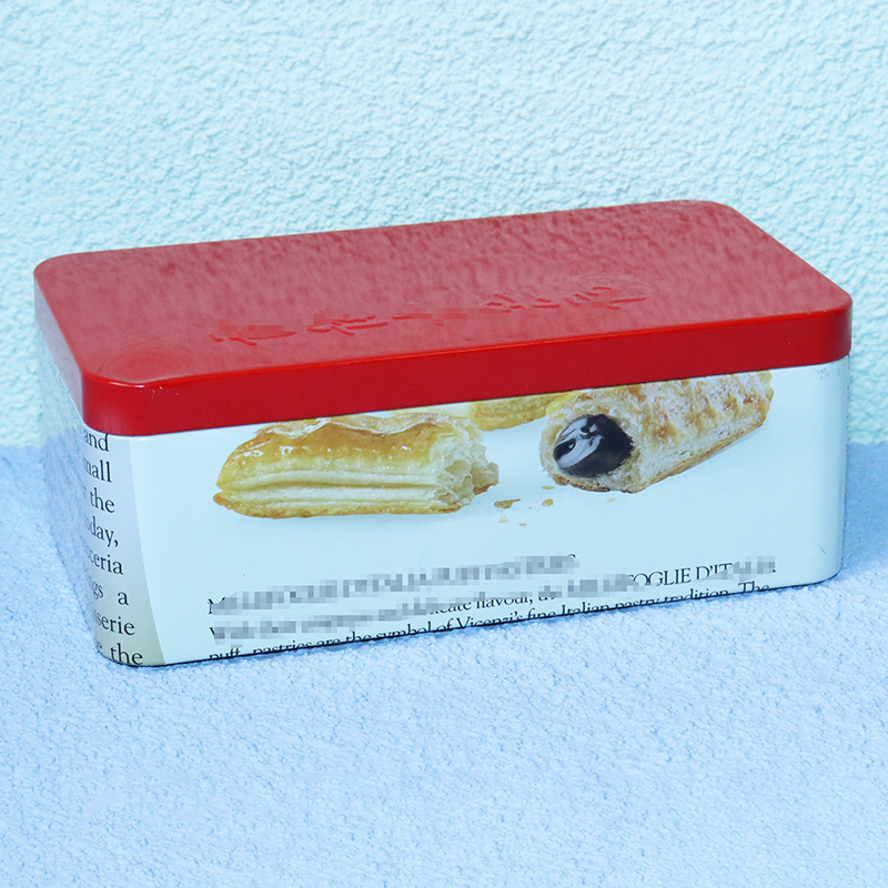 方形點(diǎn)心餅干食品糕點(diǎn)馬口鐵盒安徽鐵盒廠家鐵盒子罐子